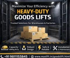 Goods Lift Manufacturers in Delhi NCR | Max Elevator