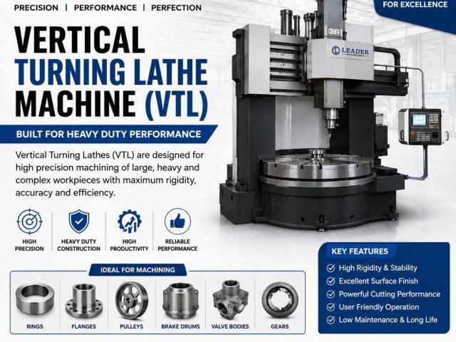 Vertical Turning Lathe Machine (VTL) Manufacturers in India