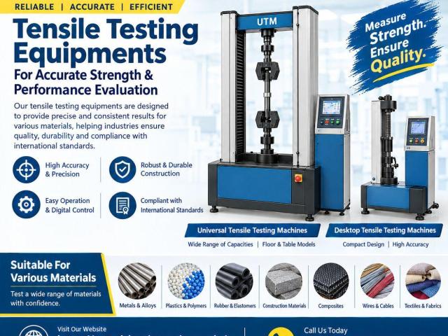 Tensile Testing Equipment Manufacturer in Delhi